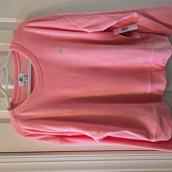 JUICY COUTURE WOMEN'S JUNIOR PINK LONG SLEEVE VELVETEEN PULLOVER CREWNECK XXL - Picture 2 of 16